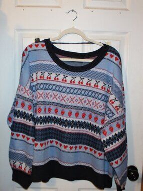 NWT Lane Bryant Jacquard sweater, strawberries/cherries, Darling! women's 26/28